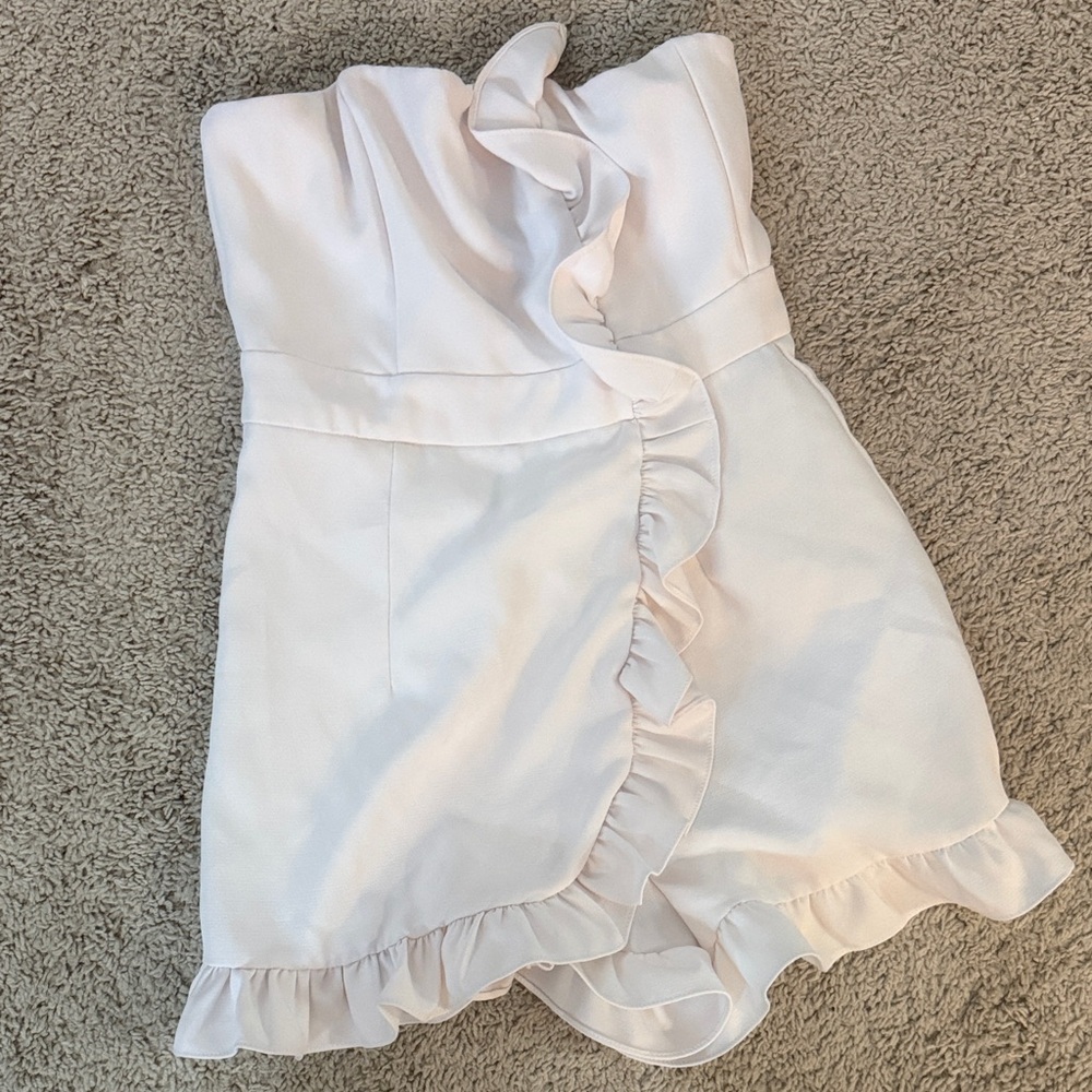 Ruffled Strapless Dress